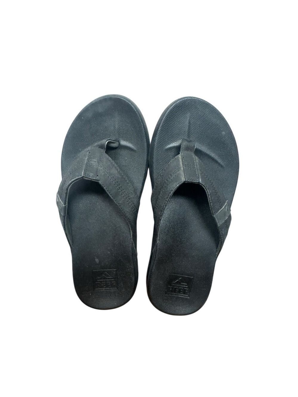 Reef Black Cushion Phantom Sandals Thong Size 8